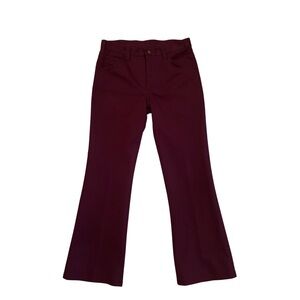 1970’s Lee’s Vintage Burgundy Flared Pants